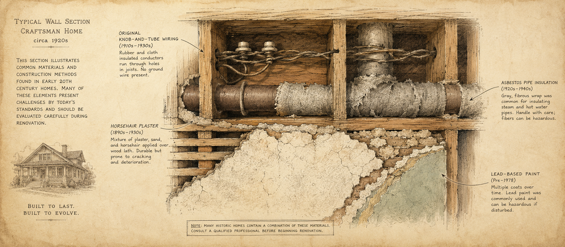 Asbestos, Lead, and Knob-and-Tube: A Homeowner's Safety Guide to Historic Remodeling